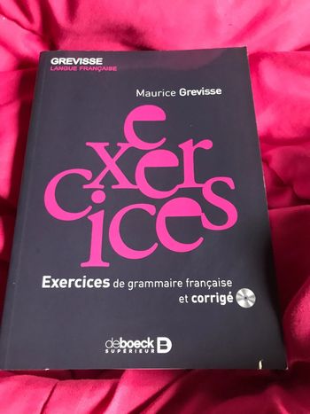 Maurice Grevisse exercices de grammaire française et corrigé