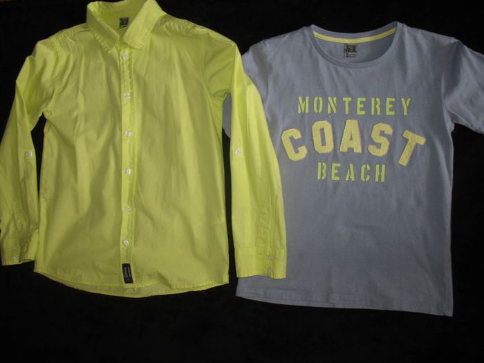 ENSEMBLE 3 PCS GARÇON : CHEMISE ML + TEE SHIRT MC + BERMUDA "TAPE A L’ŒIL" - 9 / 10 ANS - n°01 - photo numéro 6