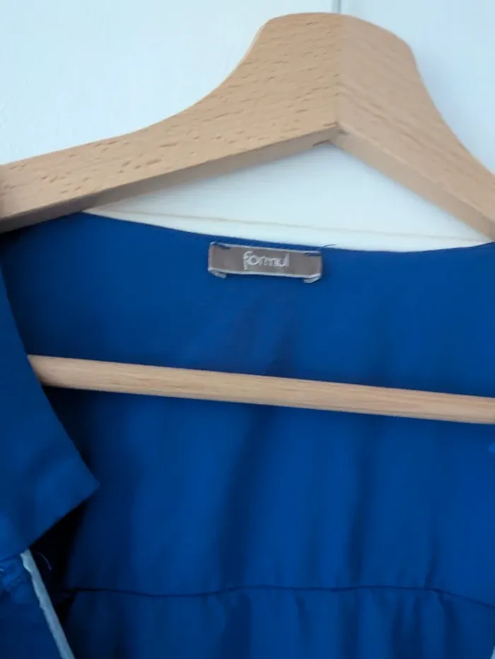 Magnifique haut blouse femme bleu violet Formul taille 44 - photo numéro 2