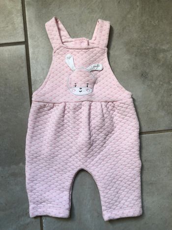 Salopette molletonné bébé fille Pat et Ripaton taille 1 mois