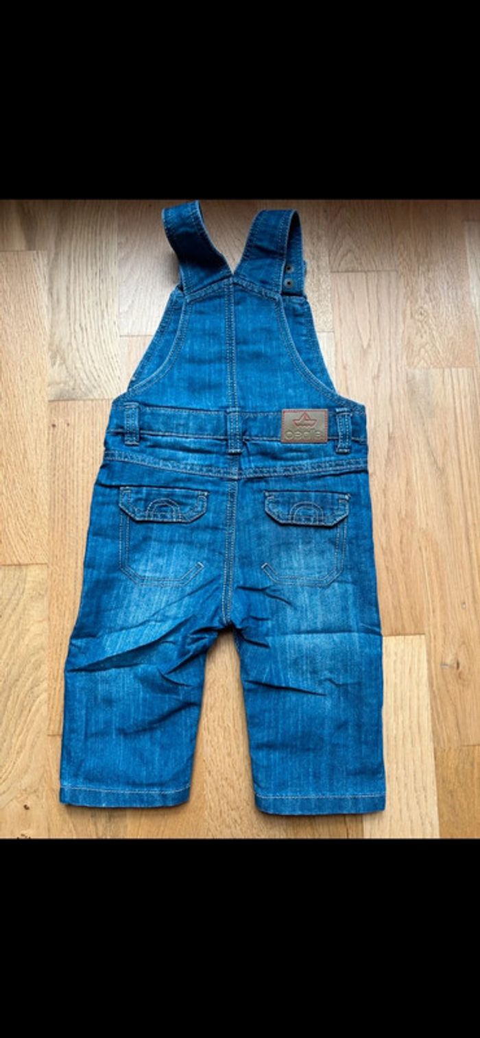 Salopette combinaison en jeans neuve obaibi bébé garçon - photo numéro 9