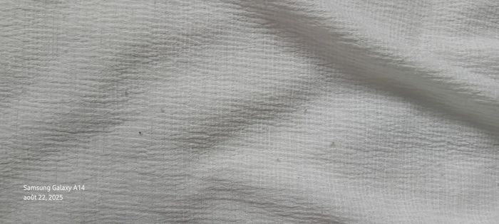 Haut blanc sans manches avec dentelle aspect gaufré fille 14 ans FPC - photo numéro 15