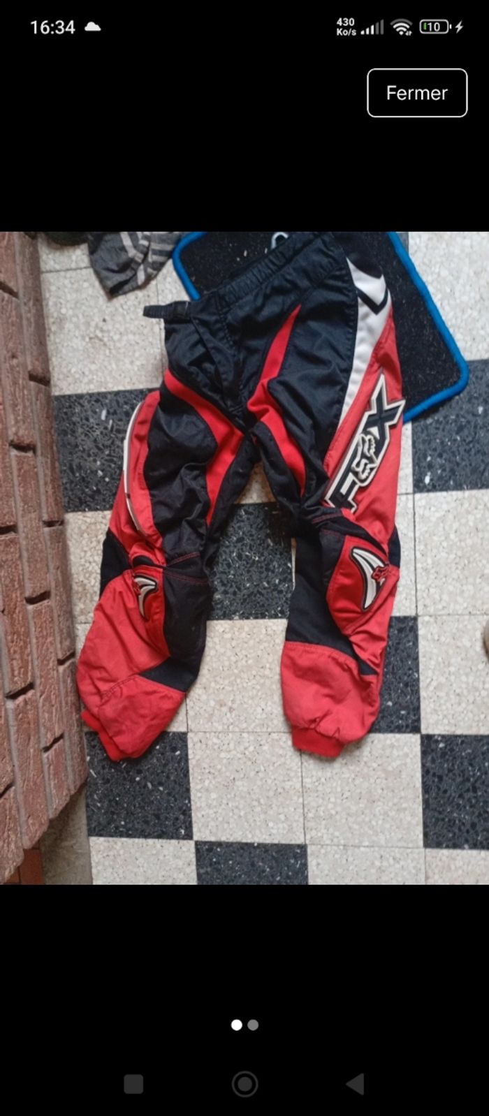 Pantalon de cross ado taille 34 - photo numéro 2