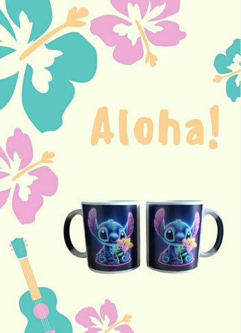 Mug magique Stitch pour gaucher ou droitier