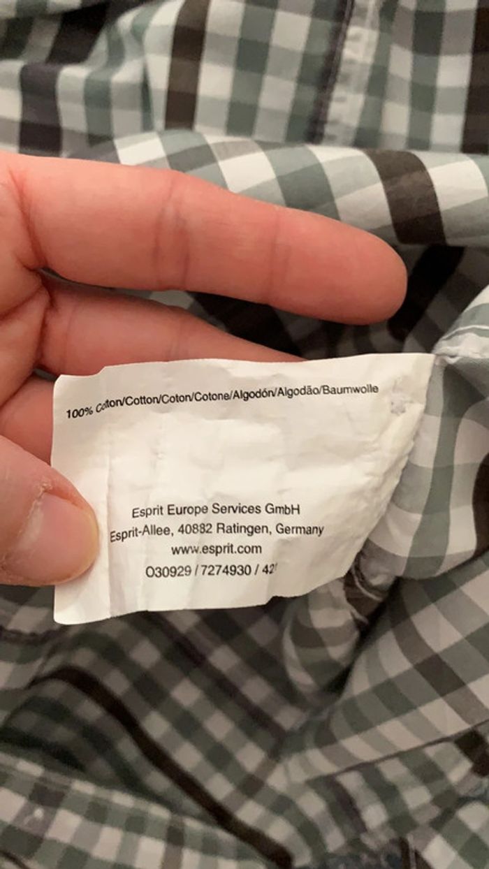 Chemise à carreaux Esprit - photo numéro 6
