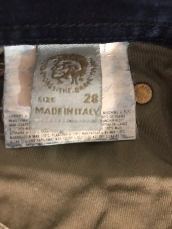 Pantalon jeans Diesel unisexe troué bleu marine taille 28/32 - photo numéro 6