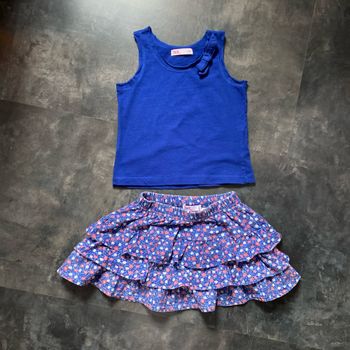 Ensemble jupe à volants et t-shirt 4-5 ans Tex