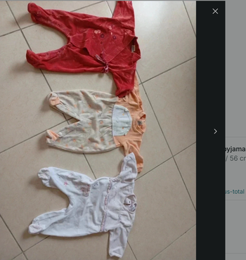 lot de 3 pyjamas 3 mois