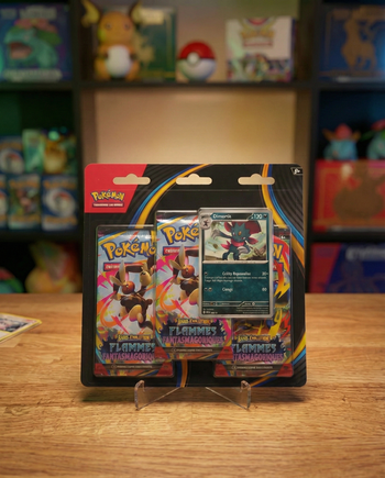 Tripack Pokémon ME02 "Flammes Fantasmagoriques" - Neuf & Scellé - Promo Dimoret