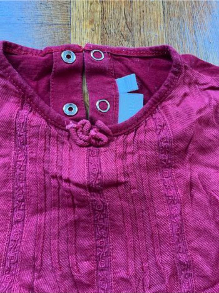 Chemise rouge bordeaux 24 mois - photo numéro 4
