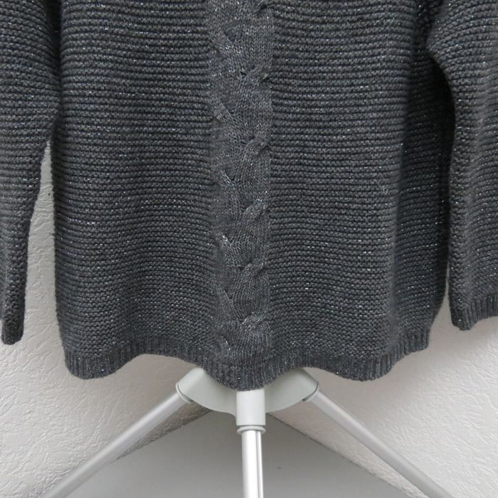 Pull Andy & Lucy – Gris anthracite, détail pailleté, dos noué 😍 - photo numéro 4