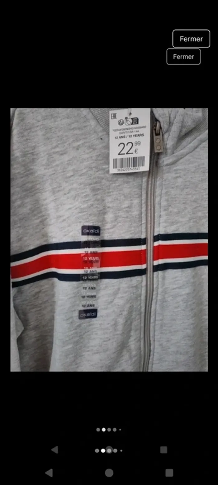 Gilet garçon zippé - photo numéro 2