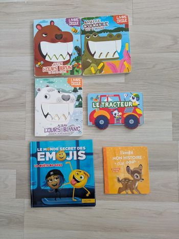 Lot de 6 livres dont 3 livres croque