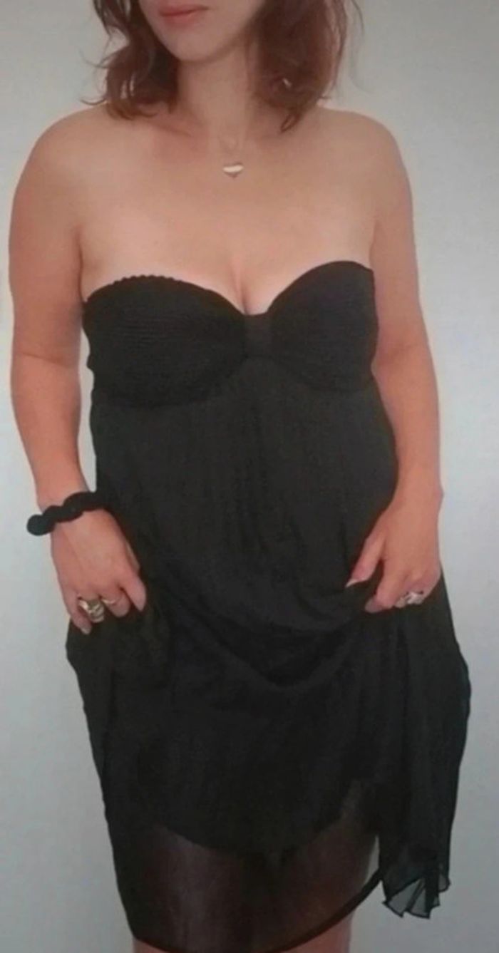 Robe bustier gaufrée soirée taille 38/40