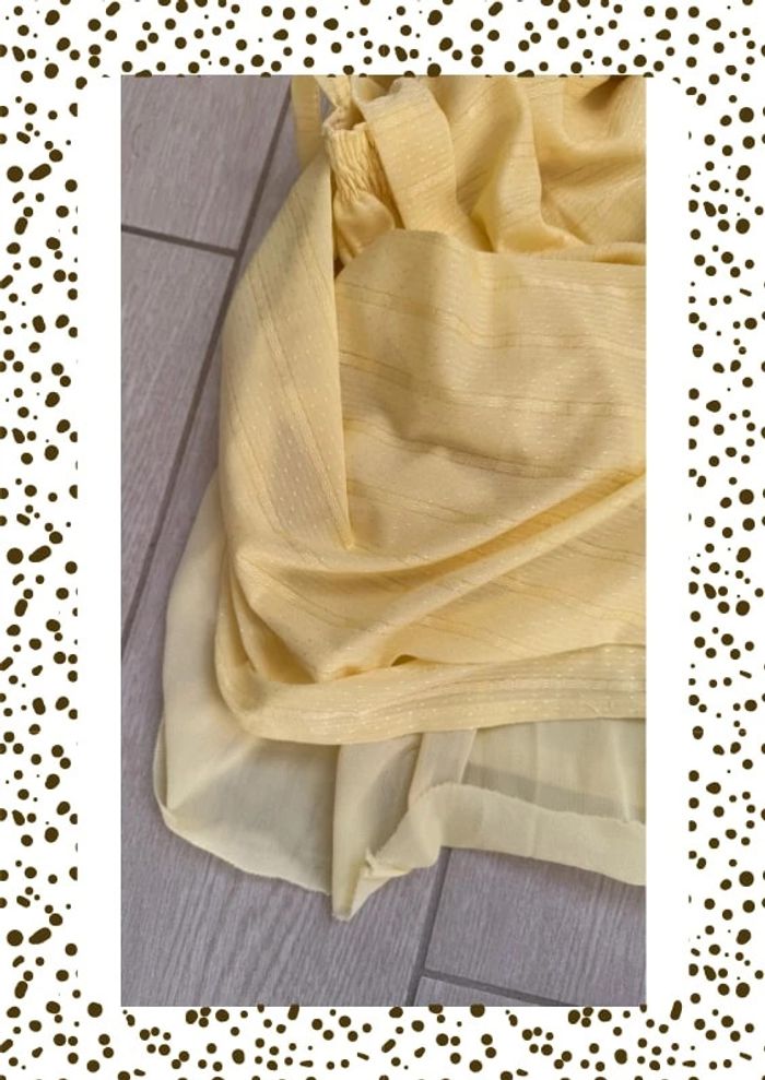 🌼 Robe jaune pastel à fines bretelles - Taille S - photo numéro 7