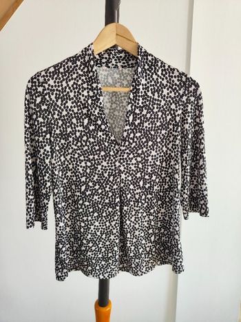 Haut noir et blanc 36