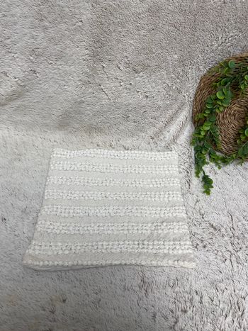 Housse de coussin en coton crème - Jardiland 