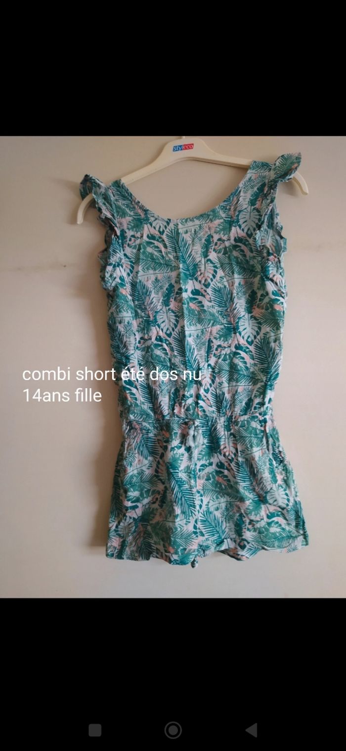 Combi short dos nu