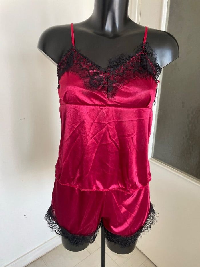 Ensemble pyjama short + caraco taille 36/38