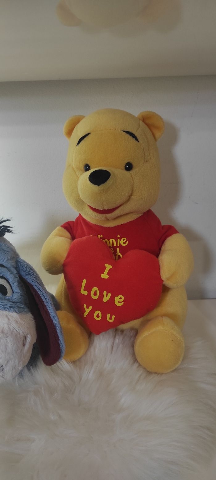 2 peluches Winnie ourson et bourriquet  Disney - photo numéro 4