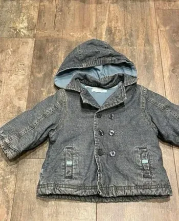 Magnifique manteau en jean Okaidi