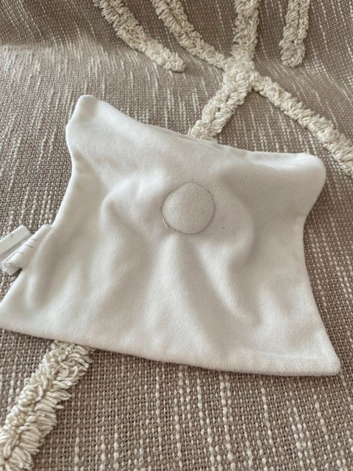 Peluche doudou plat 20cm Brioche mouton brebis agneau blanc très bon état - photo numéro 3