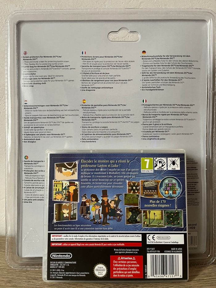 Jeu professeur Layton l’appel du spectre - Kit bigben pour Nintendo Ds lite/ DSi - Neuf sous blister - photo numéro 2