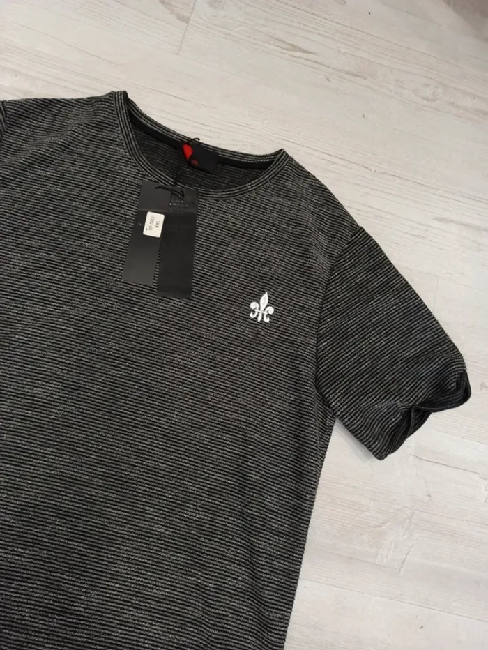 Tee shirt noir uni  homme xxl - photo numéro 2