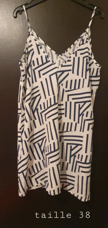 Robe été  blanc bleu
