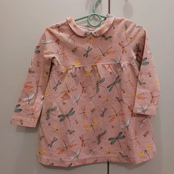 Robe rose à libellules Zara 3-4 ans
