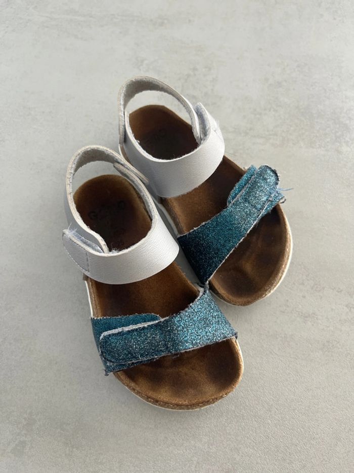 Oui sandale Gemo bleu - photo numéro 2