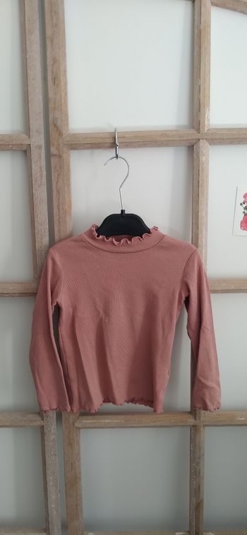 Tee shirt manches longues rose 4 ans 