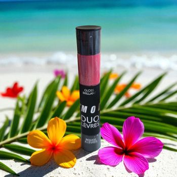 Duo lèvres rouge à lèvres + gloss brillant rose corail 03 Modelite