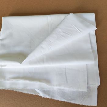 3 mètres tissu coton uni blanc