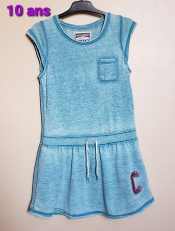 Robe turquoise taille 10 ans