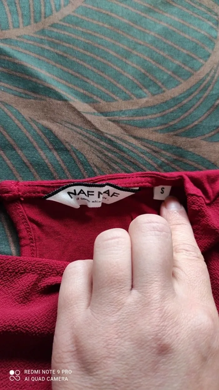 Blouse Naf Naf rouge - photo numéro 4