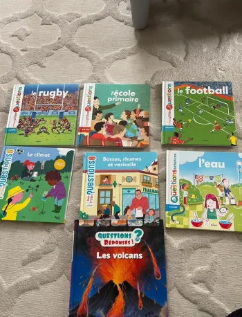 Lot de 7 livres mes p’tites questions et questions réponses