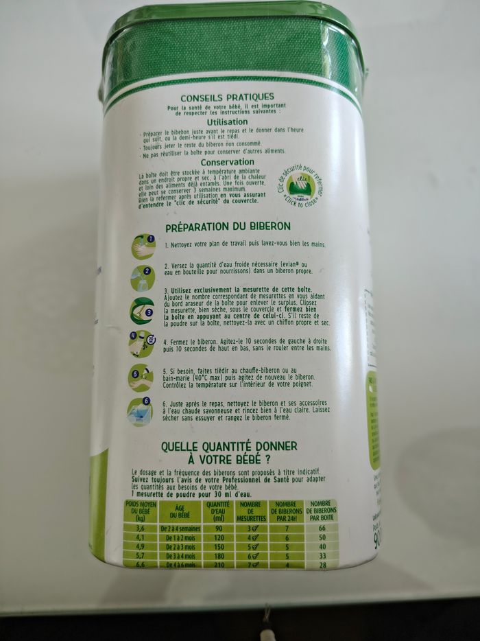 Lait 1er âge - photo numéro 2
