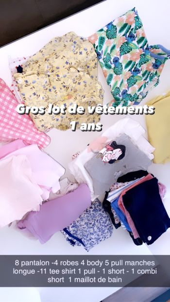 Gros lot de vêtements