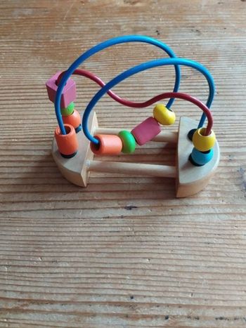 Mini boulier en bois coloré - TBE