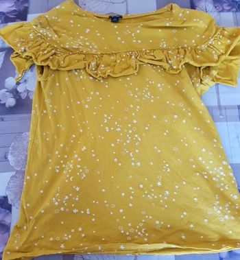 Tee-shirt jaune manche courte