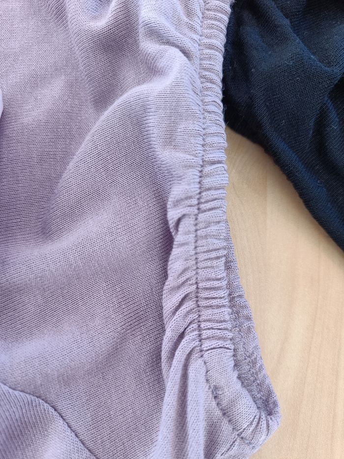 T-shirts  mauve et noir - photo numéro 7