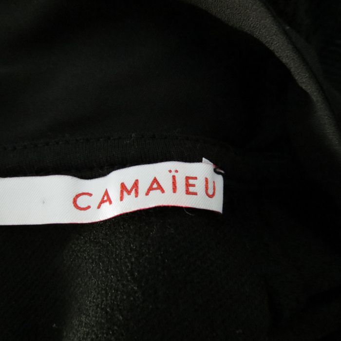 Top noir Camaïeu à col bijoux – effet léopard discret - photo numéro 9