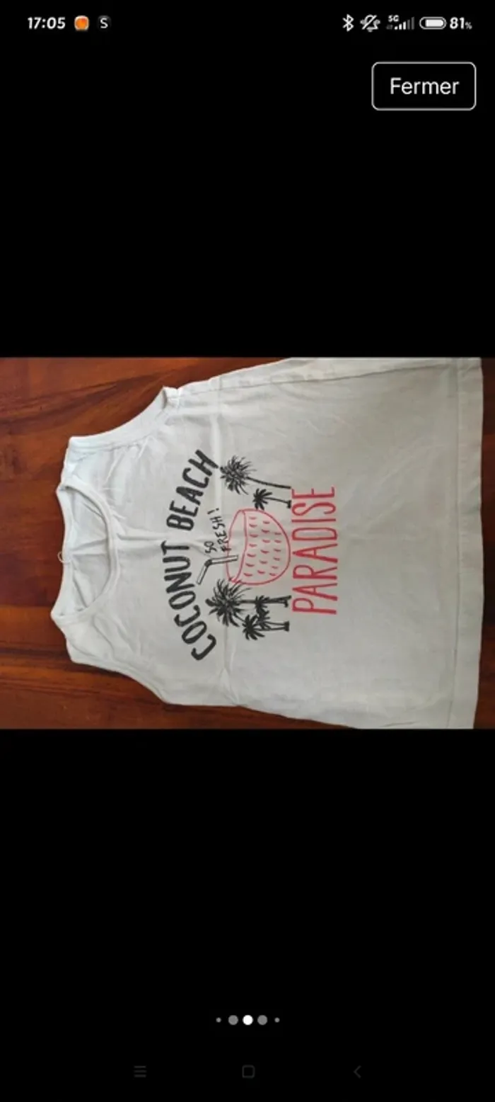 Lot 7 débardeurs, t-shirts sans manches - photo numéro 5