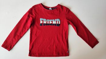 T shirt manches longues bordeaux