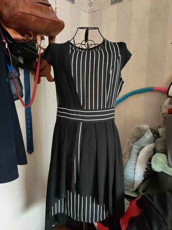 Robe d'été Femme en noire blanche