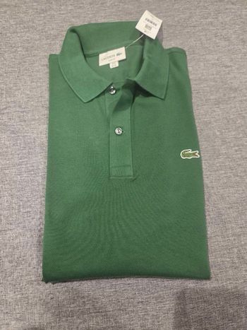Polo Lacoste - Taille 6 - XL - vert - manches courtes