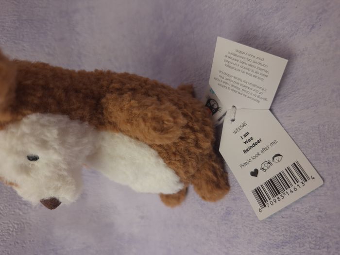 Peluche Jellycat renne Collection noël Christmas rare retired Wee Reindeer WEE6RE NWT neuf - photo numéro 6