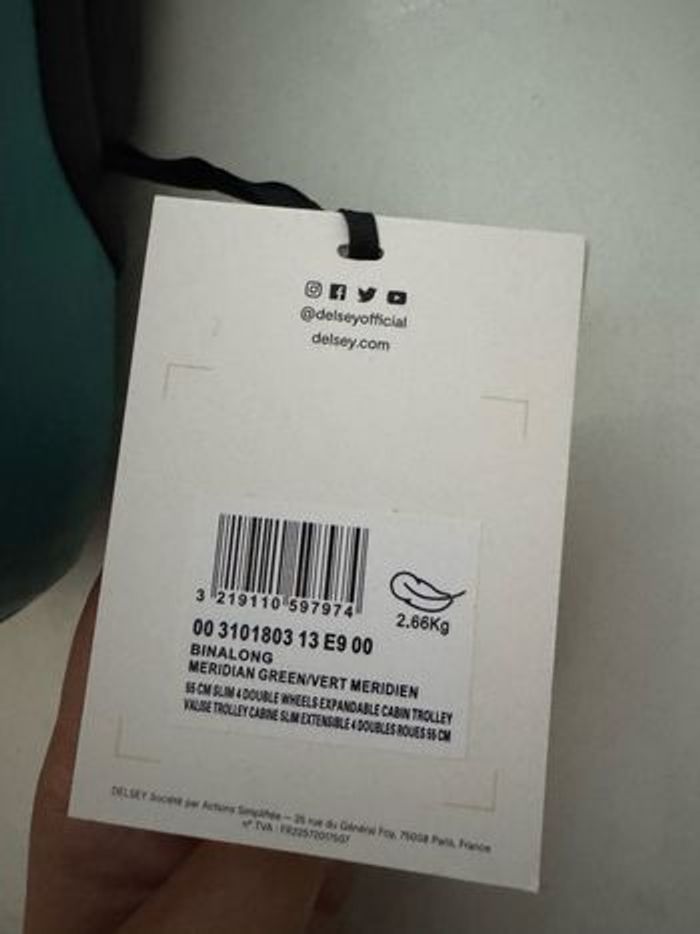 Valise marque Delsey 55 cm Neuf - photo numéro 4