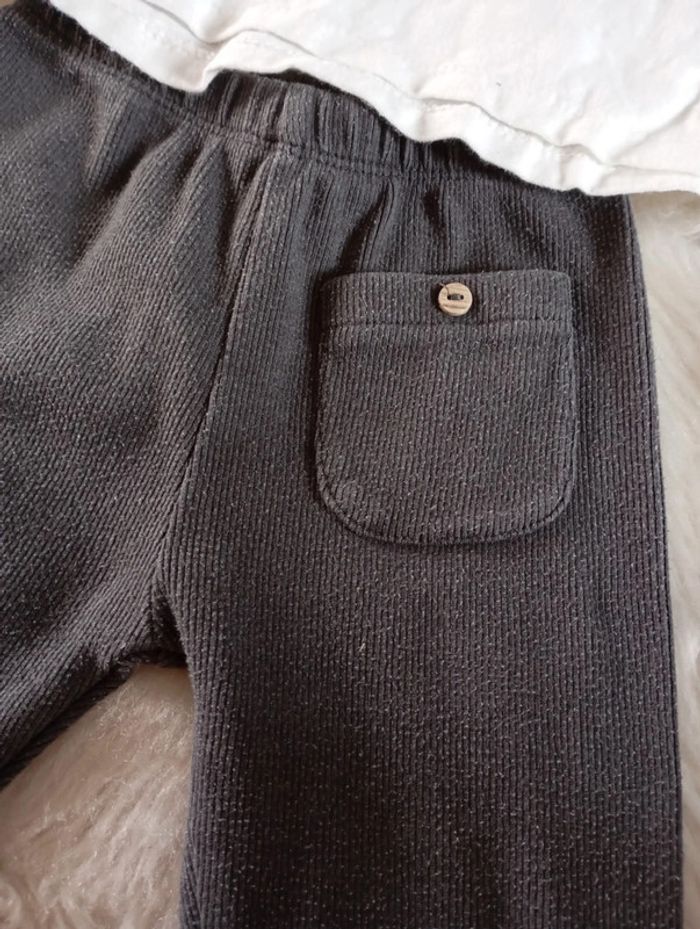 Ensemble fille Zara 💖 haut + legging côtelé 3/4 ans - photo numéro 5